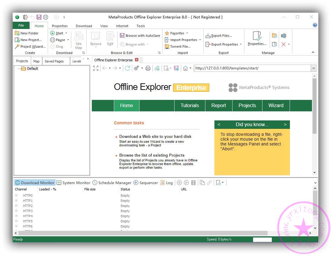 【实用工具】离线浏览工具Offline Explorer Enterprise v8.0.4880