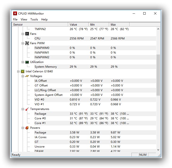 CPU监测工具_HWMonitor v1.41.0